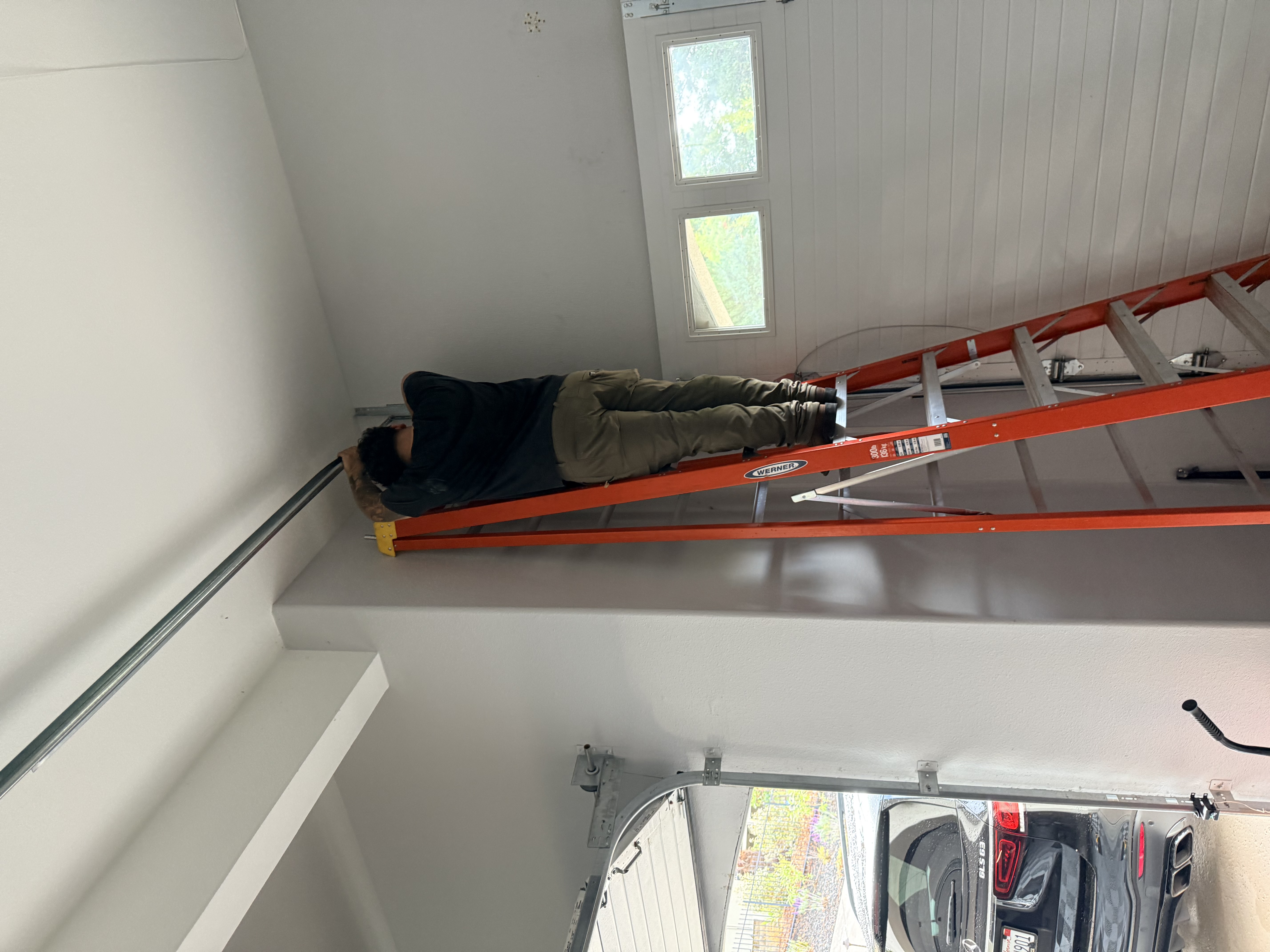 General garage door maintenance project