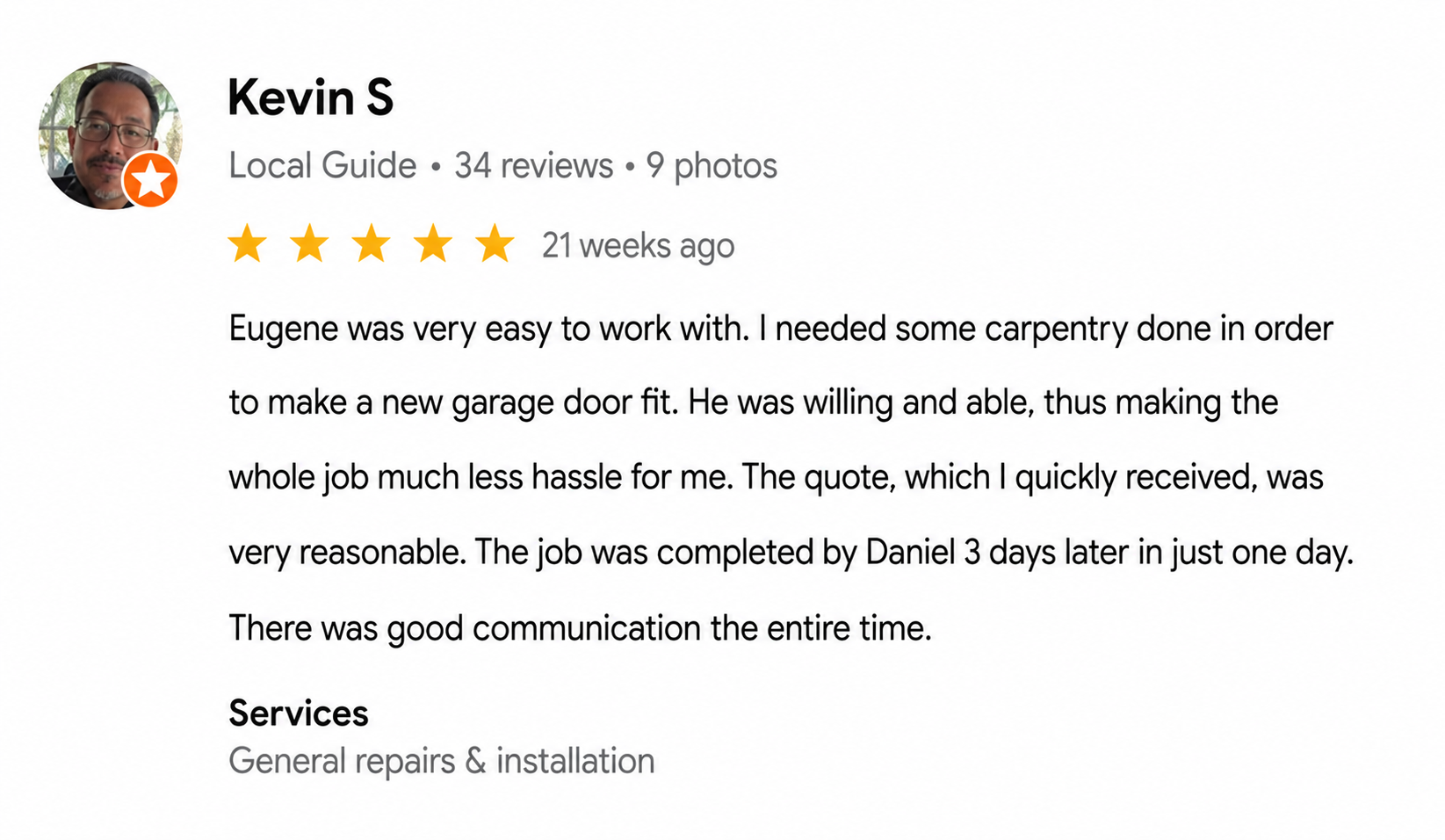 Customer review screenshot 2